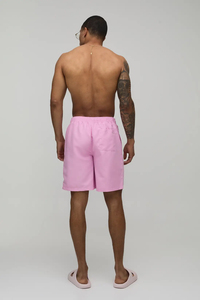 Customized Knee Length 100% Polyester Solid Colour Board Shorts with Drawstring <b>Mens</b> Kids Swimming <b>Trunks</b> - Product Image 2