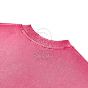 Ropa Casual en Pakistán, Camiseta de Algodón 100% de Corte Holgado con Estampado Desgastado por el Sol para Hombre, Precio al por Mayor, Camiseta con Efecto Desgastado por el Sol - Product Image 6