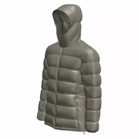 Vêtements d'hiver chauds, rembourrage, vêtements d'extérieur, manteau matelassé chaud, manteau noir, doudoune, Logo personnalisé, tissé pour l'extérieur, épais