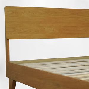 Vietnam B2B Solid Oak Wood <b>Bed</b> Frame <b>with</b> <b>Headboard</b> Queen Size Wooden <b>Bed</b> Furniture Made in Vietnam Trade Assurance Supplier - Product Image 5