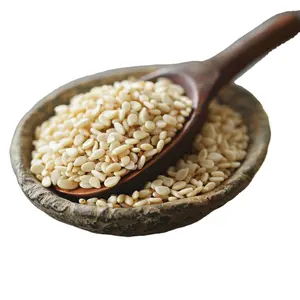 Graines de sésame pures | Saveur riche, haute nutrition-Meilleures graines de sésame décortiquées blanches Premium 99% Pure Export Quality