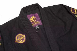 Uniforme de BJJ Shoyoroll Batch 83 Mamba Competitor, 450 GSM, Negro, con Bolsa - Product Image 4