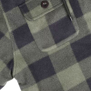 Veste en flanelle décontractée à capuche pour homme, fermeture boutonnée, coupe classique, anti-plis, anti-bactérienne, respirante, mode et luxe – Grande Vente - Product Image 5