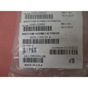 ชุดปั๊มของเสีย AMAT 0090-02650 G2 Titrator - อุปกรณ์และอะไหล่เซมิคอนดักเตอร์ระดับโลกที่เชื่อถือได้ - Product Image 1