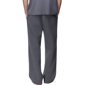 Pantalon de survêtement unisexe premium coupe ample en molleton de coton doux, avec taille élastique et cordon de serrage, pour le sport, la gym et les entraînements - Product Image 2