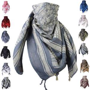 Écharpe tactique carrée unisexe Shemagh 100% coton respirant extensible dans quatre directions, Keffiyeh du désert pour la randonnée et la chasse - Product Image 1