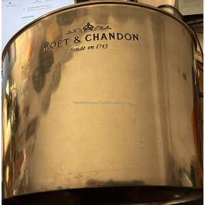 Enfriador de vino de Reno dorado para decoración navideña, bañera de bebida hecha a mano de aluminio fundido, cubo de hielo portátil y sostenible, lo último - Product Image 5