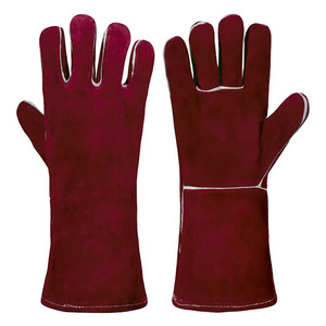 Best Customized Logo Printed Workwear Leather Made Welding <b>Gloves</b> New Reflective Water Proof RIDER SPORTS WEAR - Product Image 1