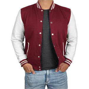 Chaquetas Varsity para Hombre, Bordado Letterman, Mangas de Cuero, Temporada de Invierno, Procesamiento Directo del Fabricante - Product Image 4