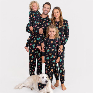 Wholesale <b>Womens</b> Christmas Tracksuit Set Print <b>Long</b> Sleeve <b>Top</b> Pants Cozy Winter Pajama Loungewear Winter Set Festive Family Set - Product Image 1