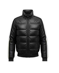 Chaqueta de invierno aislante de cuero genuino refinado que ofrece una calidez estructurada, un interior suave y cómodo, y versatilidad para el clima frío. - Product Image 5