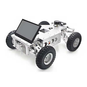 Châssis de robot industriel, plateforme mobile UGV avec direction Ackermann, commande par câble, capacité de charge de 20 kg - Product Image 4