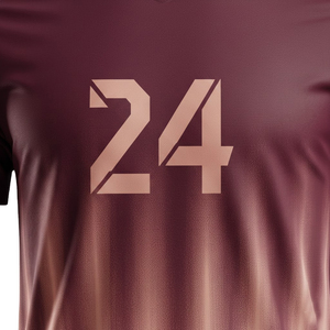 Ensemble de maillot et short de football personnalisé 100 % polyester par sublimation, dégradé, respirant, pour hommes et jeunes, idéal pour l'entraînement et les tenues d'équipe - Product Image 5