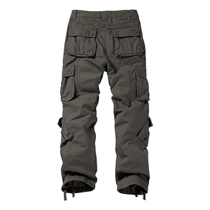 กางเกงผู้ชายหลายกระเป๋า ผ้าริปสต็อป สไตล์ลำลอง ทำงานได้ ใส่สบาย ผ้าฝ้าย กางเกงคาร์โก้ กางเกงเดินป่า สำหรับผู้ชาย - Product Image 4