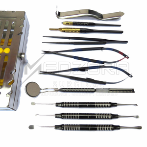 Kit de Instrumentos de Microcirugía Oral para Implantes Dentales, Juego de 11 Piezas, de Titanio Plateado, Manual, Ligero, Reutilizable y Ecológico - Product Image 2