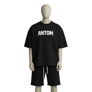 Conjunto de camiseta y pantalones cortos Custom Streetwear Duty Free, estilo informal para el día a día, OEM, ropa de verano para hombre, pantalones cortos deportivos. - Product Image 5