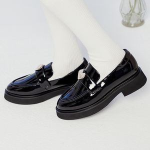 Mocasines de Plataforma con Tacón Grueso de Charol para Mujer Ann'S, Zapatos de Moda con Hebilla de Corazón - Product Image 3