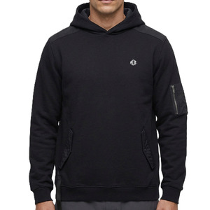 เสื้อฮู้ดดี้พรีเมียมสำหรับผู้ชาย สไตล์เทคแวร์ ผ้าฟลีซหนานุ่ม สตรีทแวร์ รับทำโลโก้ตามสั่ง โรงงาน OEM ขายส่งจำนวนมาก - Product Image 4