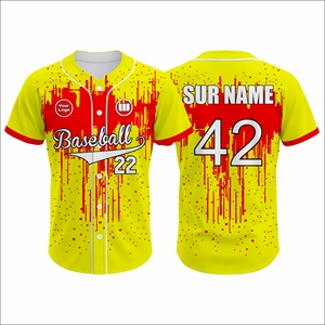 Custom Baseball Jersey Set Moisture Wicking Breathable Polyester Sublimation Team Uniform Factory Supply Wida Sports - Product Image 1