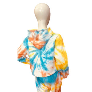 Sudadera con Capucha Personalizada para Mujer, Teñida a Mano, Transpirable, de Algodón y Poliéster, Estilo Casual de Invierno, Sudadera con Capucha Estampada para Mujer - Product Image 2