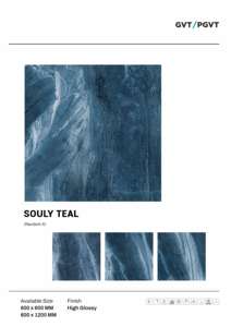 Azulejos de porcelana elegantes de alto brillo, tamaño 600x600, azulejos premium de gran tamaño para espacios habitables y oficinas. - Product Image 2