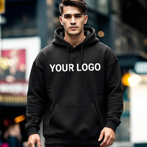 Sweat-shirts à capuche tendance pour hommes, style streetwear, en coton épais et délavé, respirants, grandes tailles, vente en gros - Product Image 1