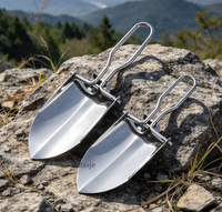 Mini pelle pliante multi-usage, outil de camping, pelle de survie pour la chasse, la randonnée, le jardinage, le creusement, avec pochette de rangement