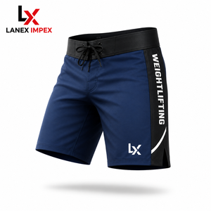 Custom <b>Men</b>’s Weightlifting Training Board Shorts Quick Dry Gym Fitness Swim <b>Trunks</b> 4-Way Stretch Athletic Beachwear OEM ODM - Product Image 1