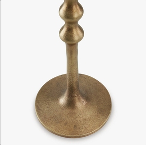 Wholesale <b>Tall</b> Gold Metal Pillar Candle Holder Set Textured Spindle <b>Candlestick</b> Stands Table Centerpiece Wedding Home Decor - Product Image 2
