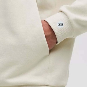 Cotton Hooded Collar Drawstring Hoodies Pullover Sweatshirts 80% <b>Combed</b> Cotton 20% Polyester Hoodie Hoodies - Product Image 2