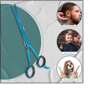 Tijeras de Peluquería Profesionales, Hojas de Acero Inoxidable, para Diestros, Plegables, para Cortar el Cabello - Product Image 5