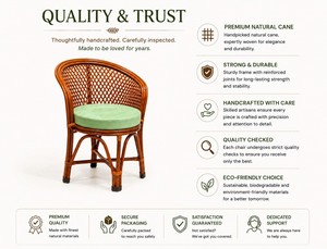 Ensemble de chaises et table en bambou de qualité supérieure |   Design moderne du milieu du siècle |   Chaises de jardin pliantes pour la maison, pieds droits |   Salle à manger et salon - Product Image 2