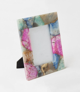 Elegant Resin Memory <b>Frame</b> <b>with</b> Beautiful Floral Accents for Cherished Photographs - Product Image 1