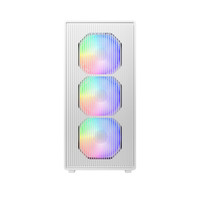 Elite 350 God Chivalrous, Nueva Caja de PC para Juegos de Torre Media con Alto Flujo de Aire, Acero SPCC, Panel Lateral de Vidrio Templado, Puertos USB Frontales