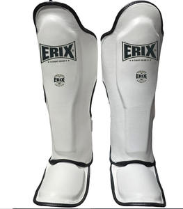 Protector de Espinillas de Boxeo de PU de Alta Calidad, Profesional, Personalizado, para Entrenamiento de Muay Thai, Kickboxing, MMA, Gimnasio, Fitness, con Cierre de Gancho y Bucle - Product Image 1