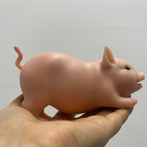 Muñeca de Silicona de Cuerpo Completo de 13.5 cm (5.3 Pulgadas) de Babeside, Muñeca de <span class=keywords><strong>Cerdo</strong></span> Realista, Juguete Suave, Modelo de Juguete para Manualidades - Product Image 3