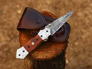 Cuchillo de Caza Plegable de Acero Inoxidable, Cuchillo de Bolsillo, Herramienta de Supervivencia para Campamento al Aire Libre - Product Image 3