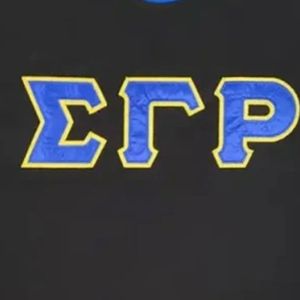 T-shirt Ringer Sororité Sigma Gamma Rho Lettres en Satin Dorées pour Femme Manches Courtes Motif Lettres Grecques Décontracté Tendance Personnalisé - Product Image 6