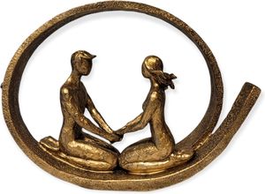 Sculpture Moderne en Métal de Couple Amoureux, Décoration Artistique Faite à la Main pour Salon, Cadeau d'Anniversaire - Product Image 2