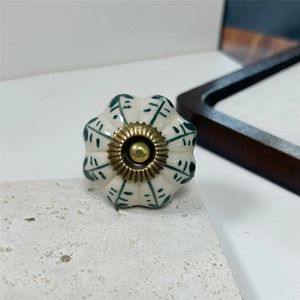 <b>ceramic</b> bedroom drawer <b>knobs</b> Antique Style <b>Ceramic</b> Cabinet <b>Knob</b> Round Drawer Pull Decorative Furniture Hardware - Product Image 5