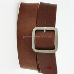 เข็มขัดลำลองหนังพรีเมี่ยมสำหรับทุกเพศทำจากหนังแท้สีน้ำตาลอินเดียเข็มขัดหนังแท้100% ออกแบบได้ตามต้องการและอุปกรณ์เสริม - Product Image 3