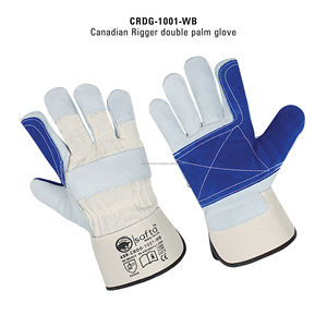 Certifié EN 388 EN 420 Gants de sécurité en nylon Texture de grain anti-dérapant paume renforcée Gants de jardinage industriel en cuir - Product Image 2