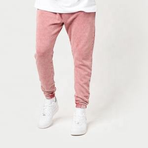 Custom Men's <b>Vintage</b> Heavy Weight Acid Baggy Sweatpants 100% Cotton Plain French Terry <b>Trousers</b> Mid Drawstring Dark OEM Service - Product Image 3