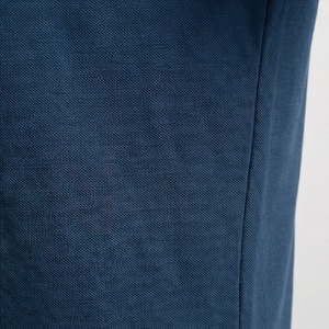 Men's <b>Navy</b> Blue Short Sleeve <b>Polo</b> <b>Shirt</b> Zipper Front Casual Knitted Solid Design Regular Fit - Product Image 5