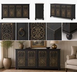 Eco Friendly <b>Sideboard</b> <b>Storage</b> Cabinet For Living Room Dining Area And Home Organization Use Available At Discounted Price - Product Image 5