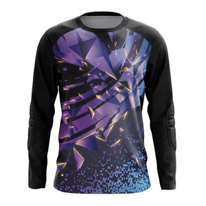 Maillot de gardien de but de football à manches longues de haute qualité, fournisseur direct d'usine, vêtements d'équipe, maillots de gardien de but de football - Product Image 1