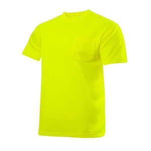 Camisa de Trabajo de Alta Visibilidad para Hombre, Manga Regular, Reflectante, para Uso Industrial y de Construcción, 100% Algodón, Ribete en Contraste, OEM - Product Image 5