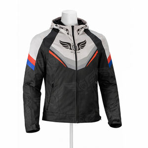 Chaqueta con Capucha para Motociclistas de Alta Calidad, Chaqueta Cortavientos para Motociclistas, Chaqueta Protectora Textil para Motociclismo, Chaqueta de Carreras - Product Image 3