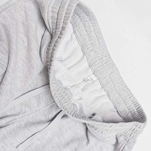 Pantalones Cortos de Forro Polar Blancos para Hombre, Tela Gruesa y Suave, Cintura con Cordón, Casuales, para Gimnasio, Entrenamiento, Descanso, Servicio de Logotipo Personalizado OEM - Product Image 6