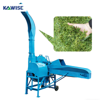 Broyeur de fourrage électrique à haute décharge pour l'herbe, la paille, l'ensilage et le broyage des tiges de cultures, avec moteur puissant